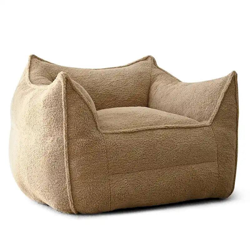 Canapé Paresseux Teddy Faux Tissu Canapé de Salon Fauteuil Poire avec Mousse à Mémoire de Forme