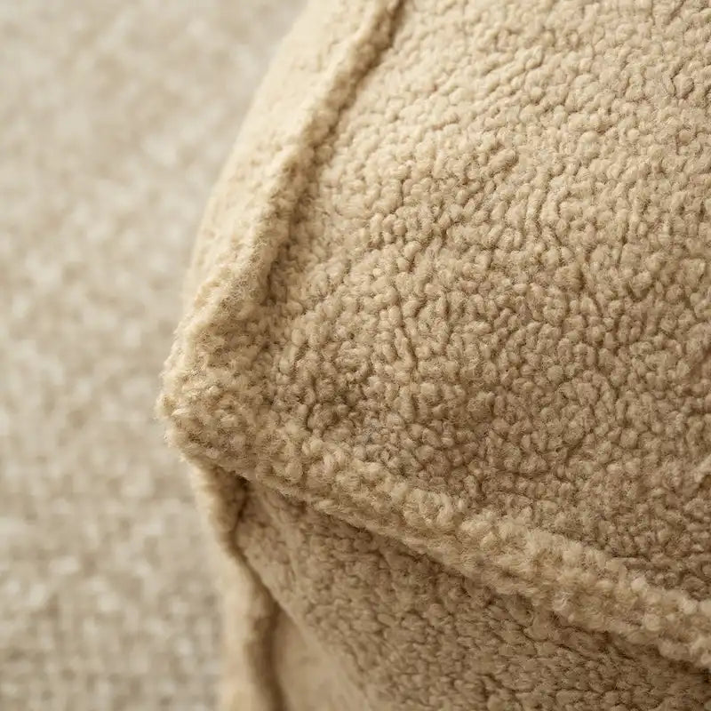 Canapé Paresseux Teddy Faux Tissu Canapé de Salon Fauteuil Poire avec Mousse à Mémoire de Forme