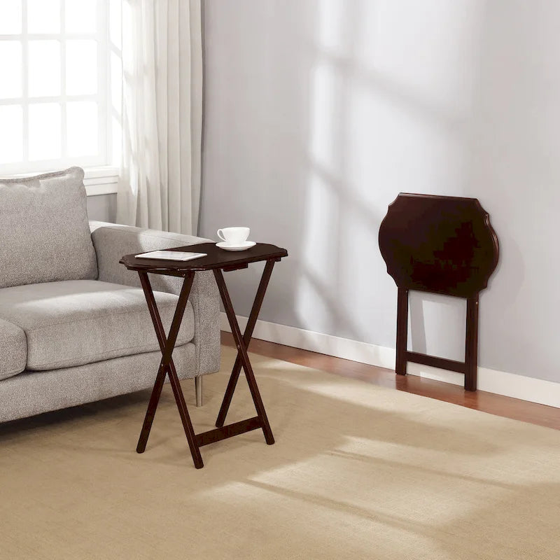 Plateau à goûter pliable Hedda (lot de 2)