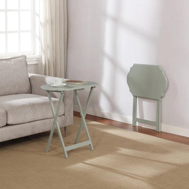 Plateau à goûter pliable Hedda (lot de 2)