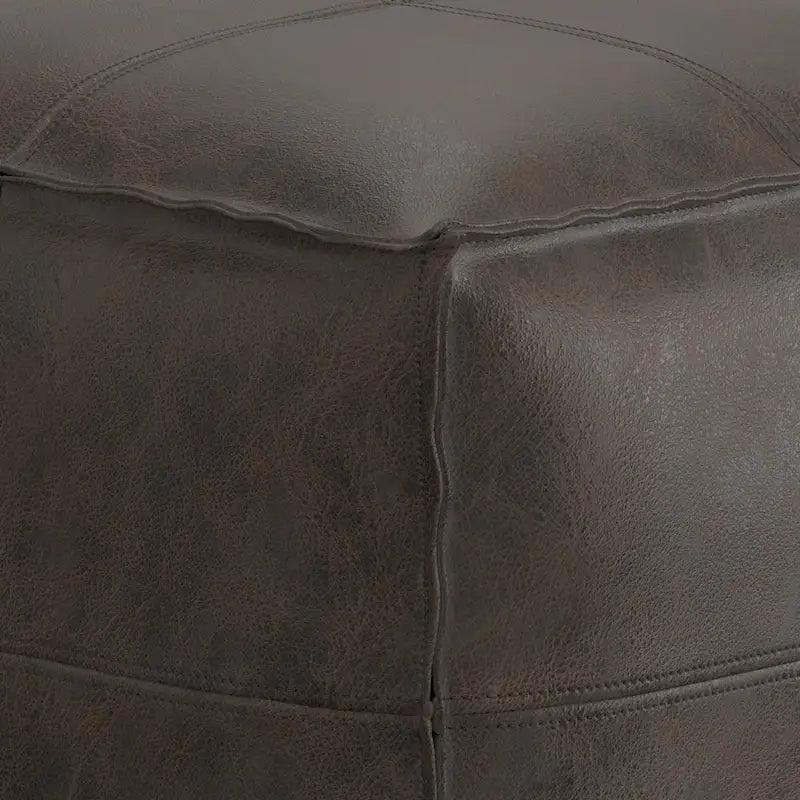 WYNDENHALL Erving Pouf carré bohème en cuir