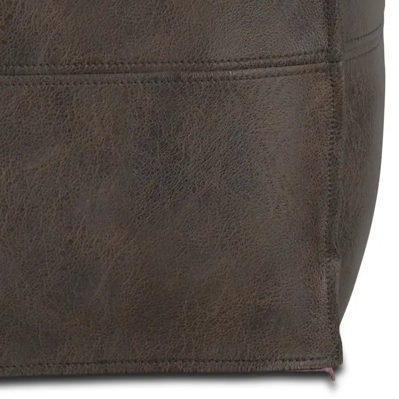 WYNDENHALL Erving Pouf carré bohème en cuir