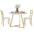 Table de salle à manger ronde de cuisine avec 2 chaises
