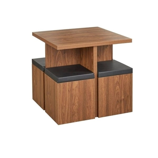 Ensemble de salle à manger 5 pièces Baxter de Simple Living avec table et tabourets de rangement