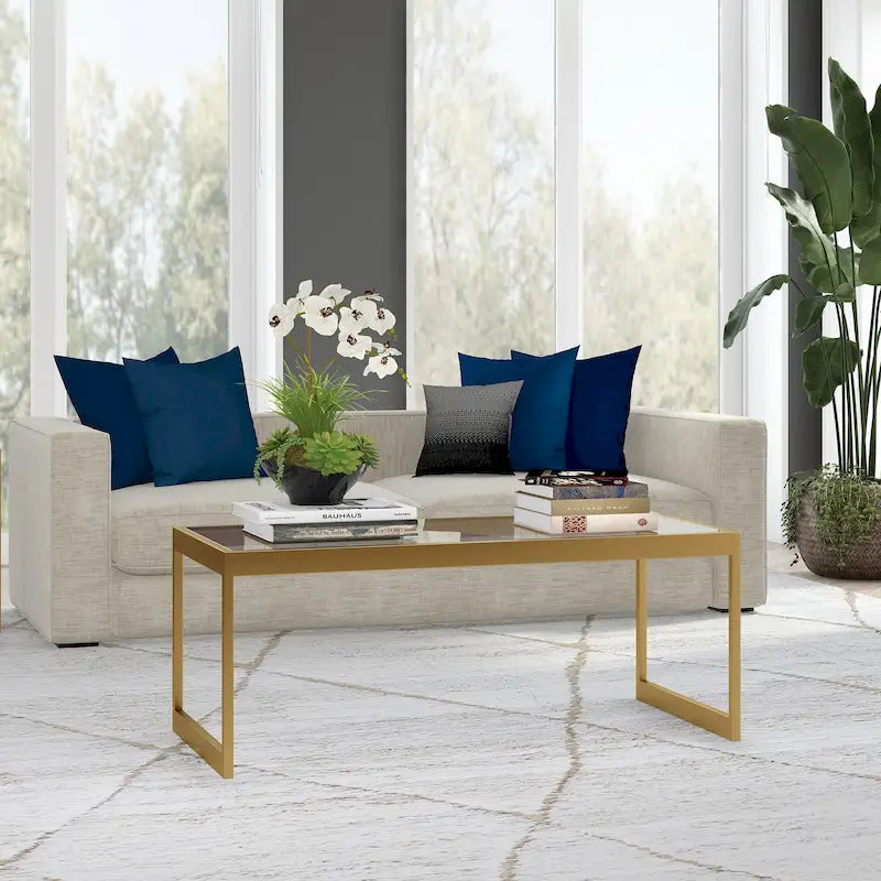 Table basse rectangulaire large Ezra 45
