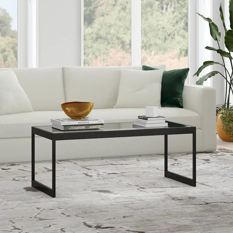 Table basse rectangulaire large Ezra 45