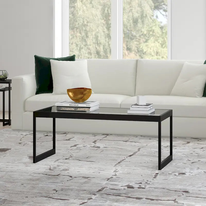 Table basse rectangulaire large Ezra 45