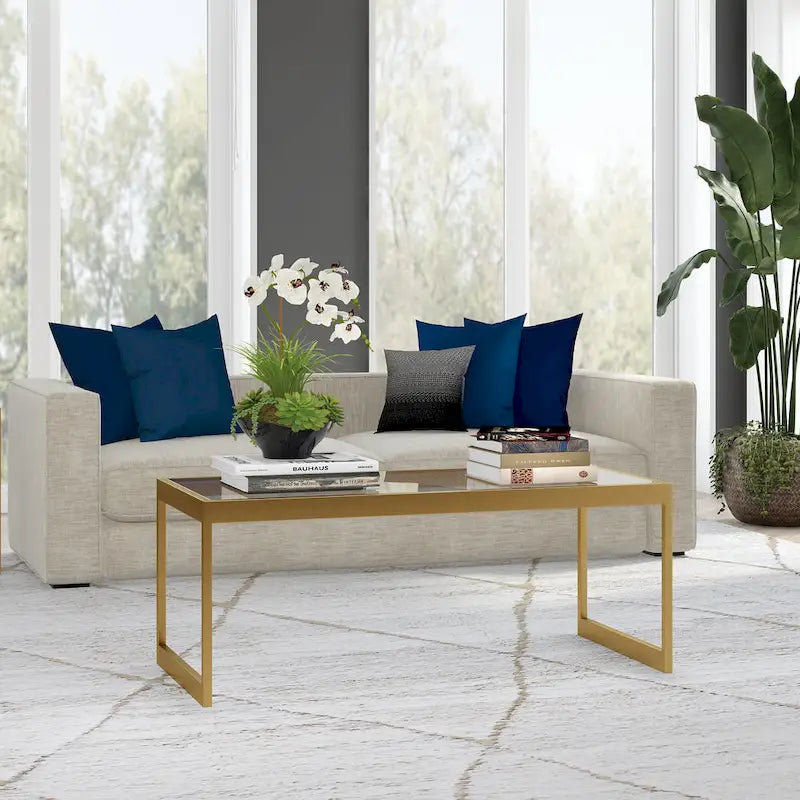 Table basse rectangulaire large Ezra 45