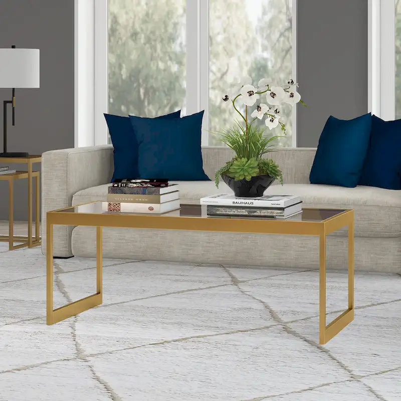 Table basse rectangulaire large Ezra 45