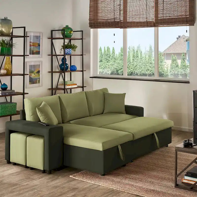 Canapé convertible 2 tons Lorca avec rangement par iNSPIRE Q Modern