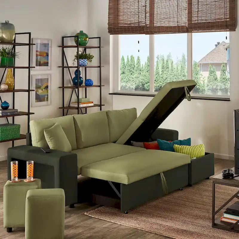 Canapé convertible 2 tons Lorca avec rangement par iNSPIRE Q Modern