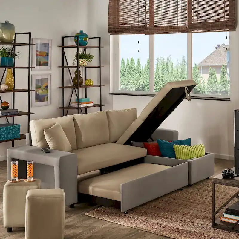 Canapé convertible 2 tons Lorca avec rangement par iNSPIRE Q Modern