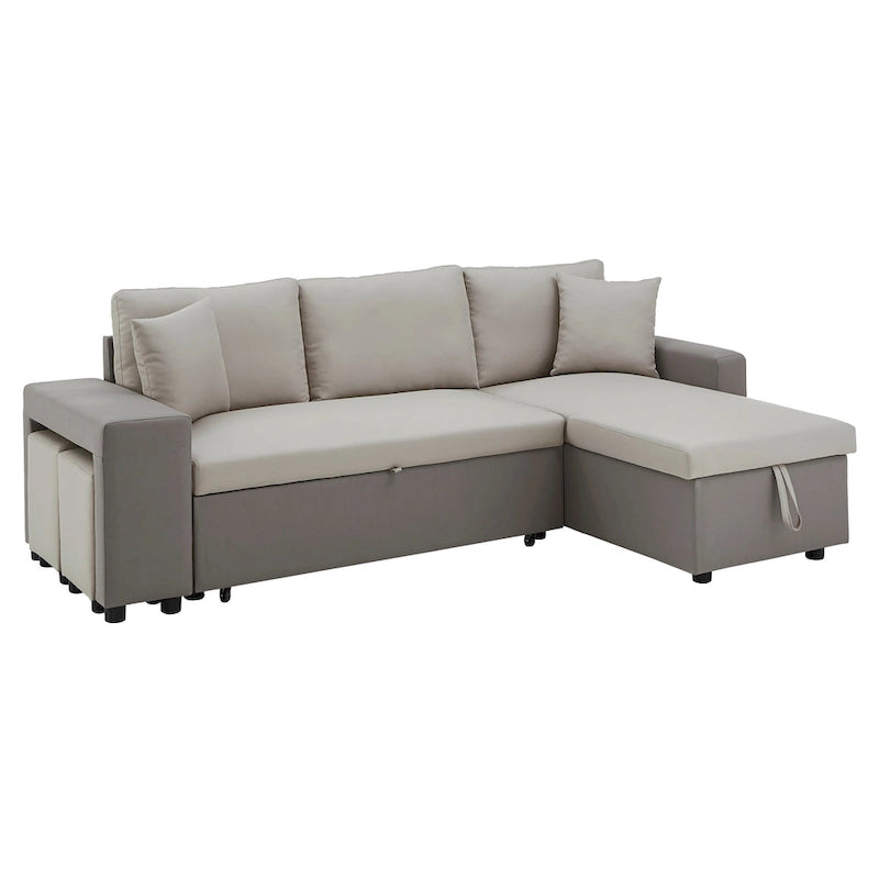 Canapé convertible 2 tons Lorca avec rangement par iNSPIRE Q Modern