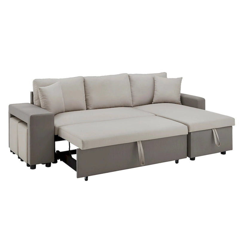 Canapé convertible 2 tons Lorca avec rangement par iNSPIRE Q Modern