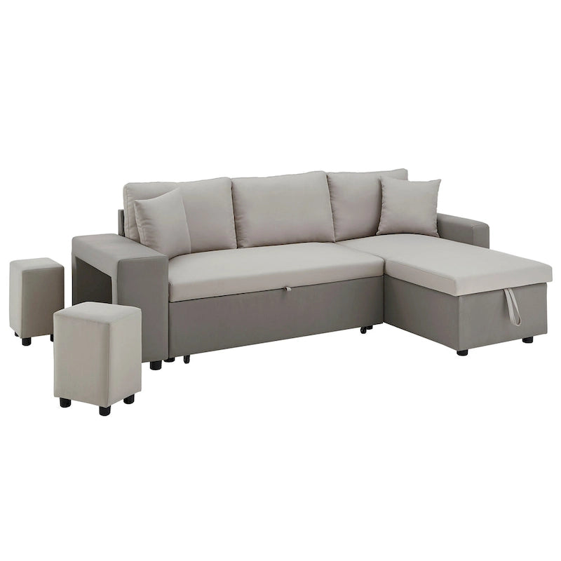 Canapé convertible 2 tons Lorca avec rangement par iNSPIRE Q Modern