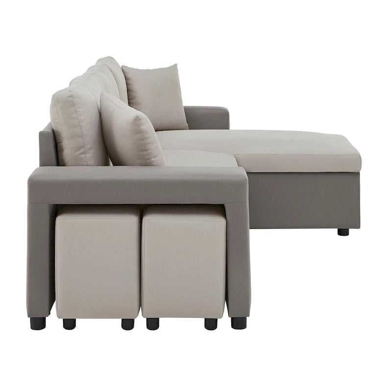 Canapé convertible 2 tons Lorca avec rangement par iNSPIRE Q Modern