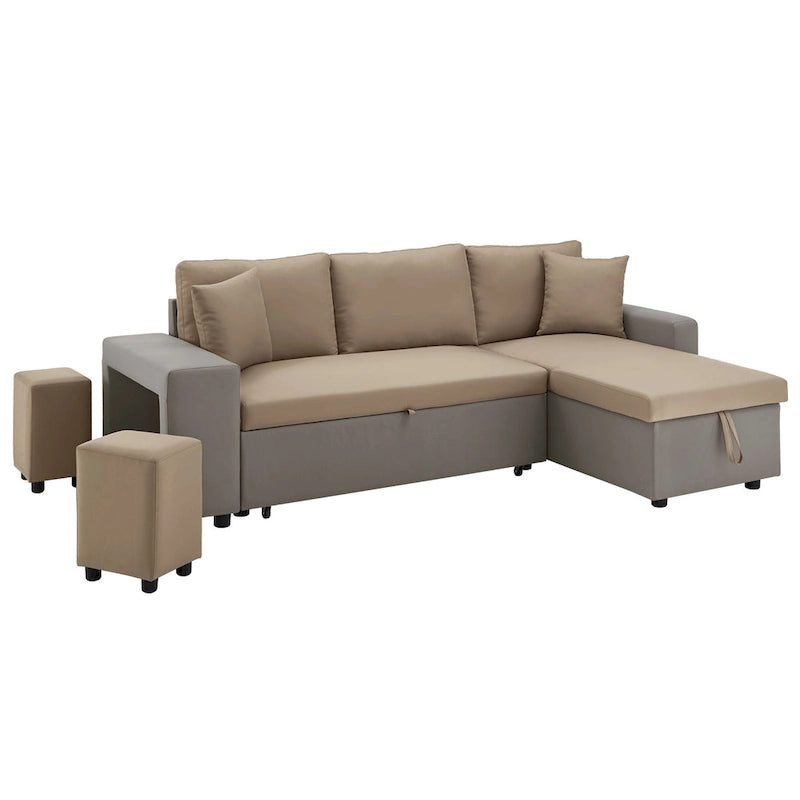Canapé convertible 2 tons Lorca avec rangement par iNSPIRE Q Modern