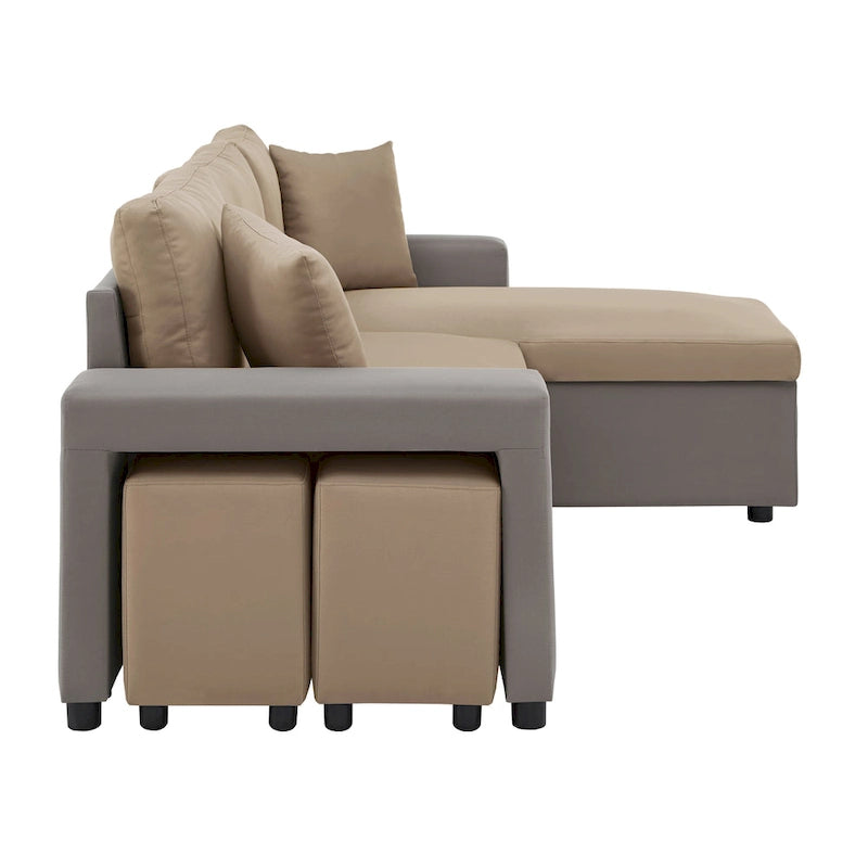 Canapé convertible 2 tons Lorca avec rangement par iNSPIRE Q Modern