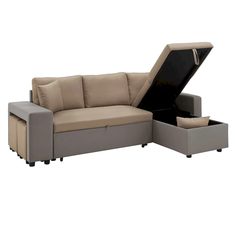Canapé convertible 2 tons Lorca avec rangement par iNSPIRE Q Modern