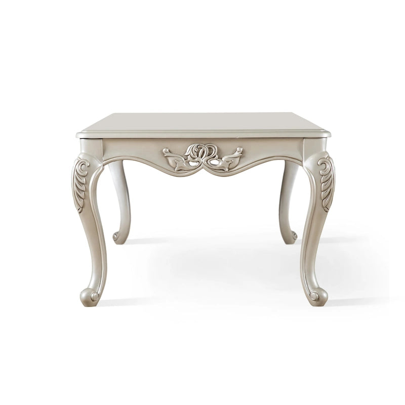 Table basse traditionnelle Clarissa en bois massif avec pieds sculptés de Furniture of America