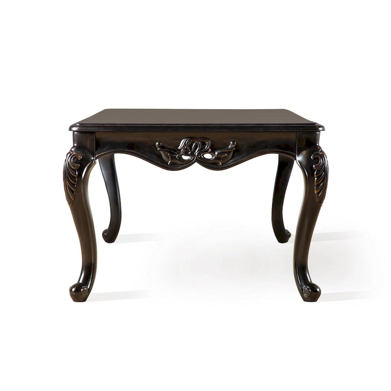 Table basse traditionnelle Clarissa en bois massif avec pieds sculptés de Furniture of America