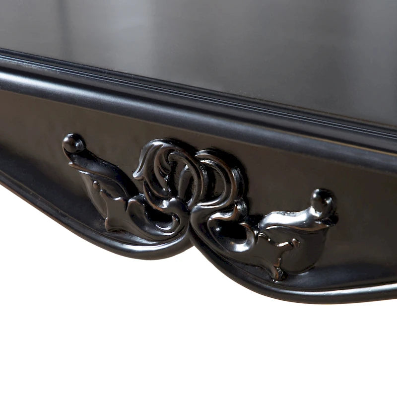 Table basse traditionnelle Clarissa en bois massif avec pieds sculptés de Furniture of America