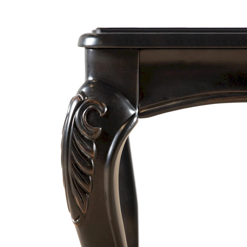 Table basse traditionnelle Clarissa en bois massif avec pieds sculptés de Furniture of America