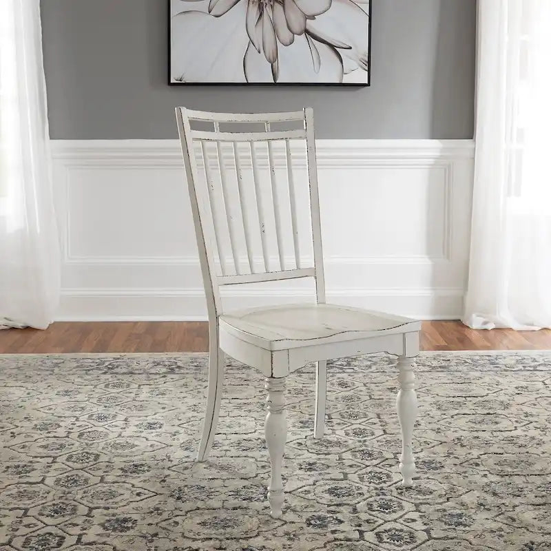 Ensemble Magnolia Manor de 5 pièces à rabat, blanc antique écorce patinée, option 5