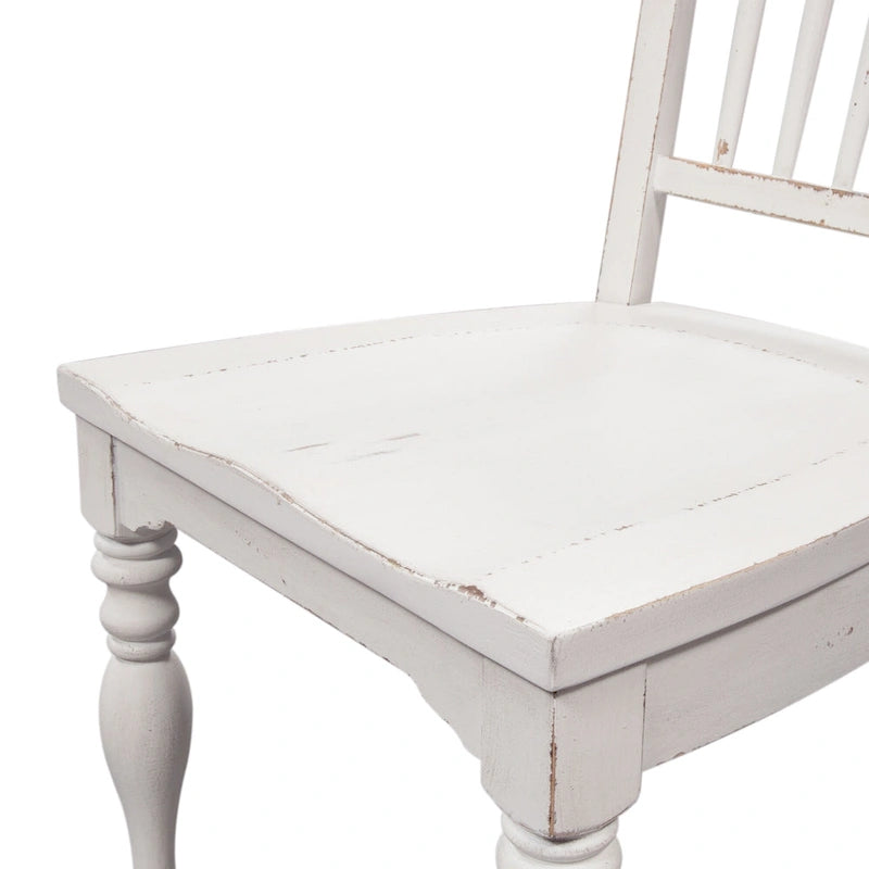 Ensemble Magnolia Manor de 5 pièces à rabat, blanc antique écorce patinée, option 5