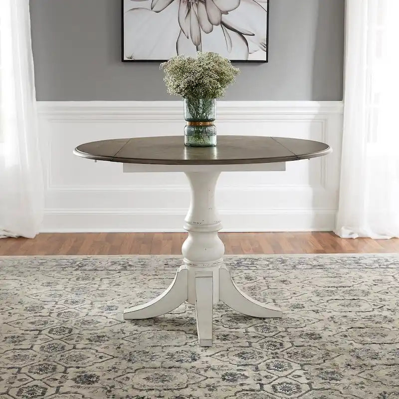 Ensemble Magnolia Manor de 5 pièces à rabat, blanc antique écorce patinée, option 5