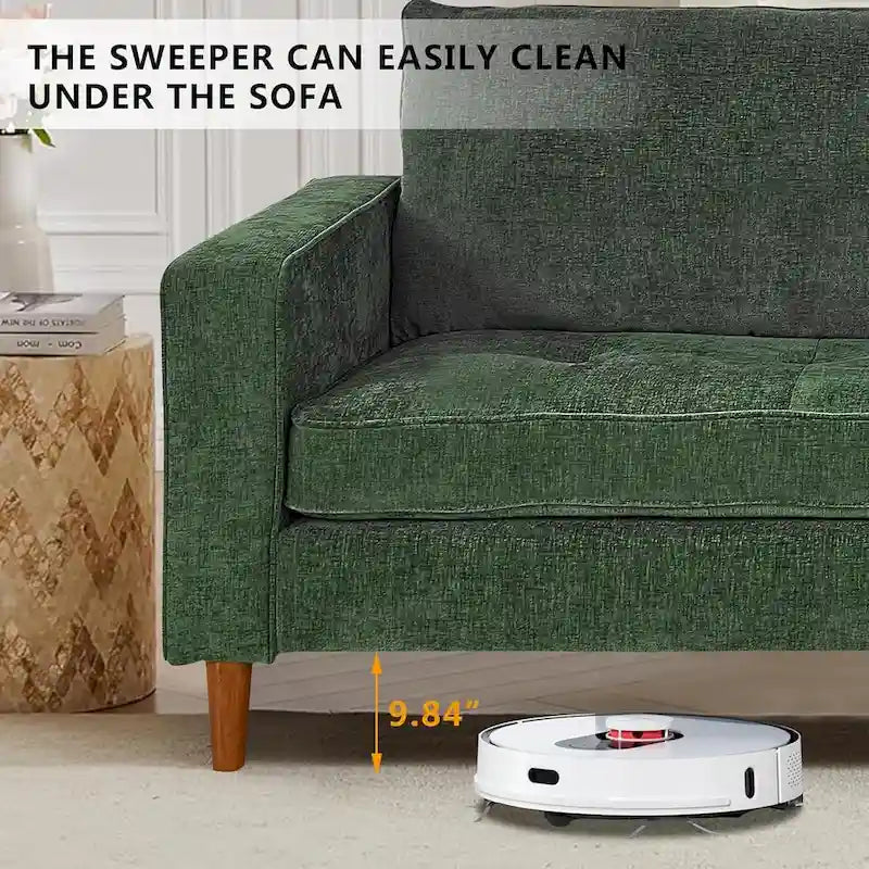 82,68 Canapé de salon, Causeuse avec port USB/Type-C, Causeuse confortable en chenille avec housse amovible