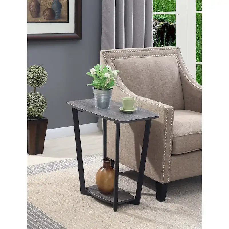 Table d'appoint Graystone avec étagère de Convenience Concepts