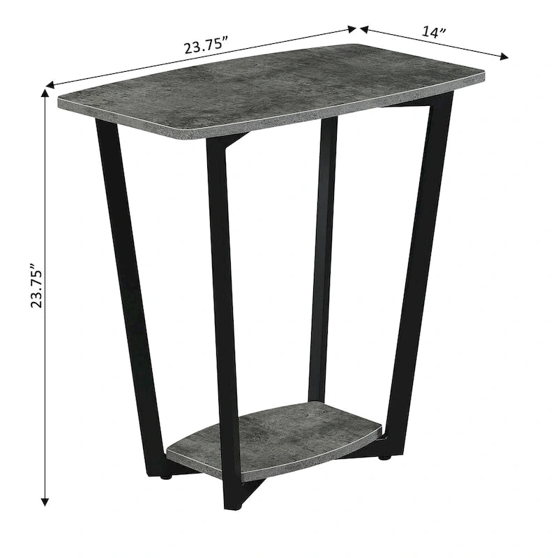 Table d'appoint Graystone avec étagère de Convenience Concepts
