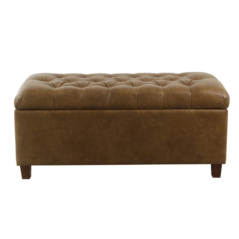 Banc de rangement capitonné Caluire Copper Grove