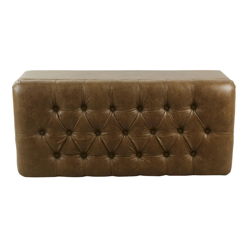 Banc de rangement capitonné Caluire Copper Grove