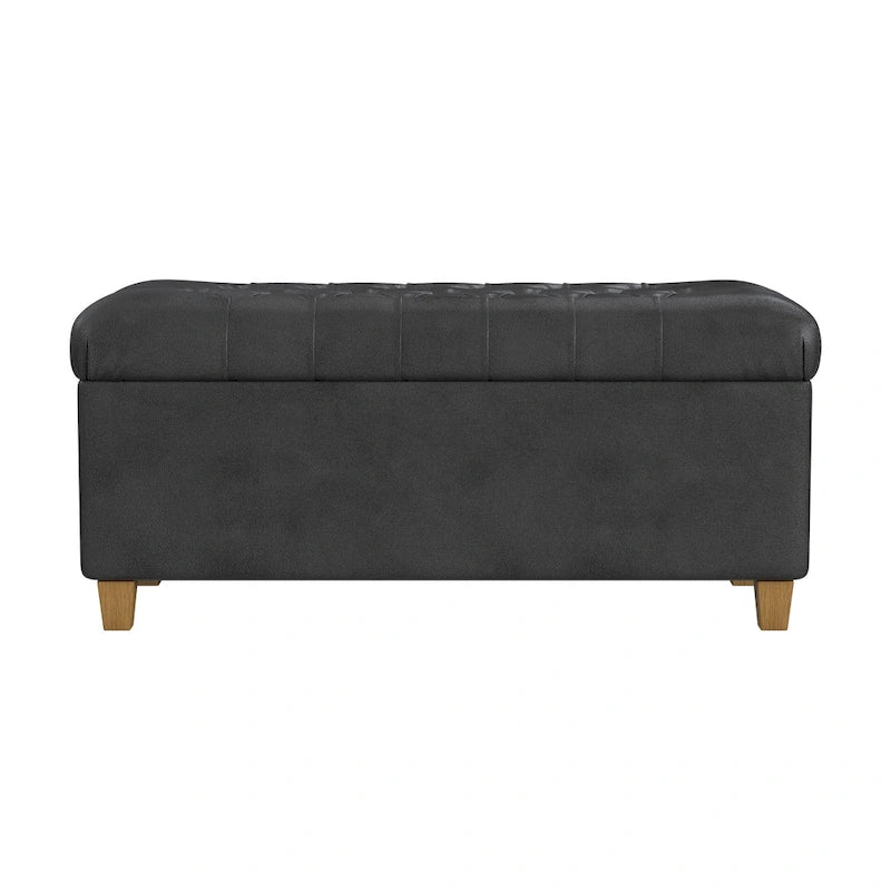 Banc de rangement capitonné Caluire Copper Grove