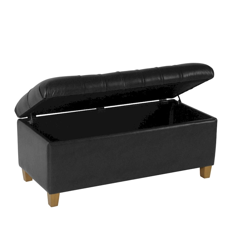 Banc de rangement capitonné Caluire Copper Grove
