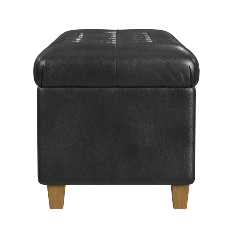 Banc de rangement capitonné Caluire Copper Grove