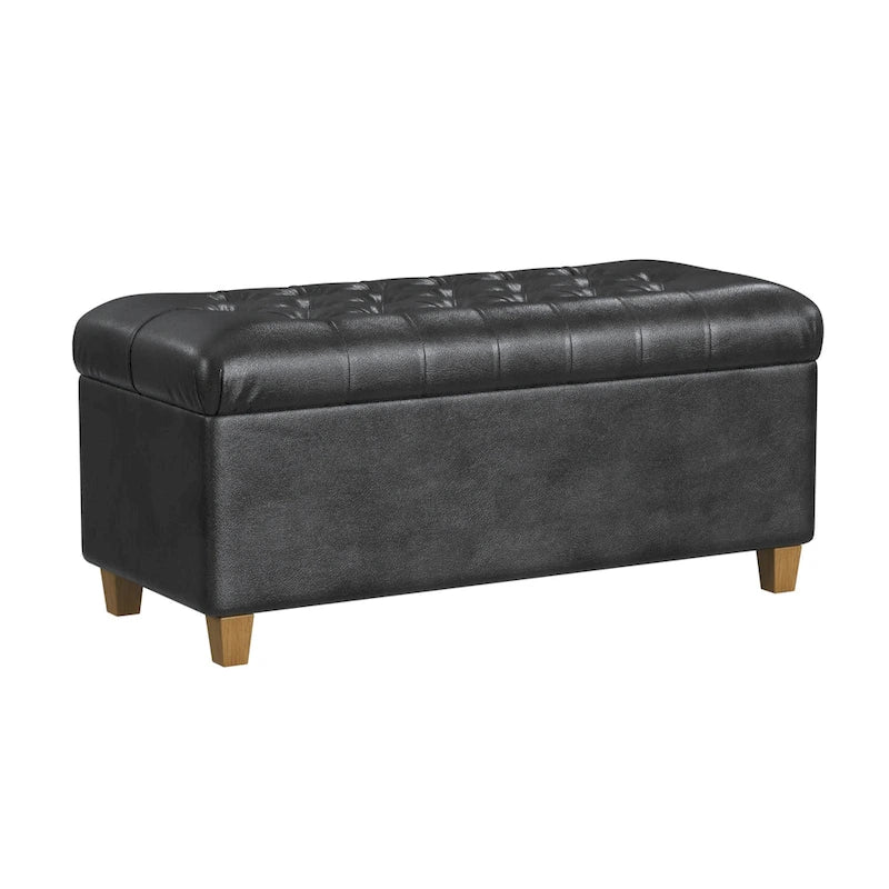 Banc de rangement capitonné Caluire Copper Grove