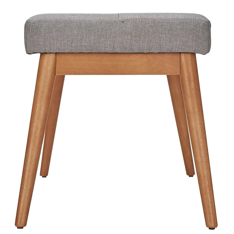 Banc de salle à manger Sasha Oak en lin à pieds inclinés iNSPIRE Q Modern