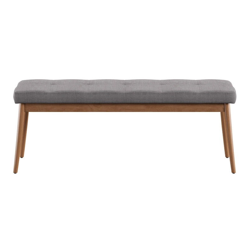 Banc de salle à manger Sasha Oak en lin à pieds inclinés iNSPIRE Q Modern