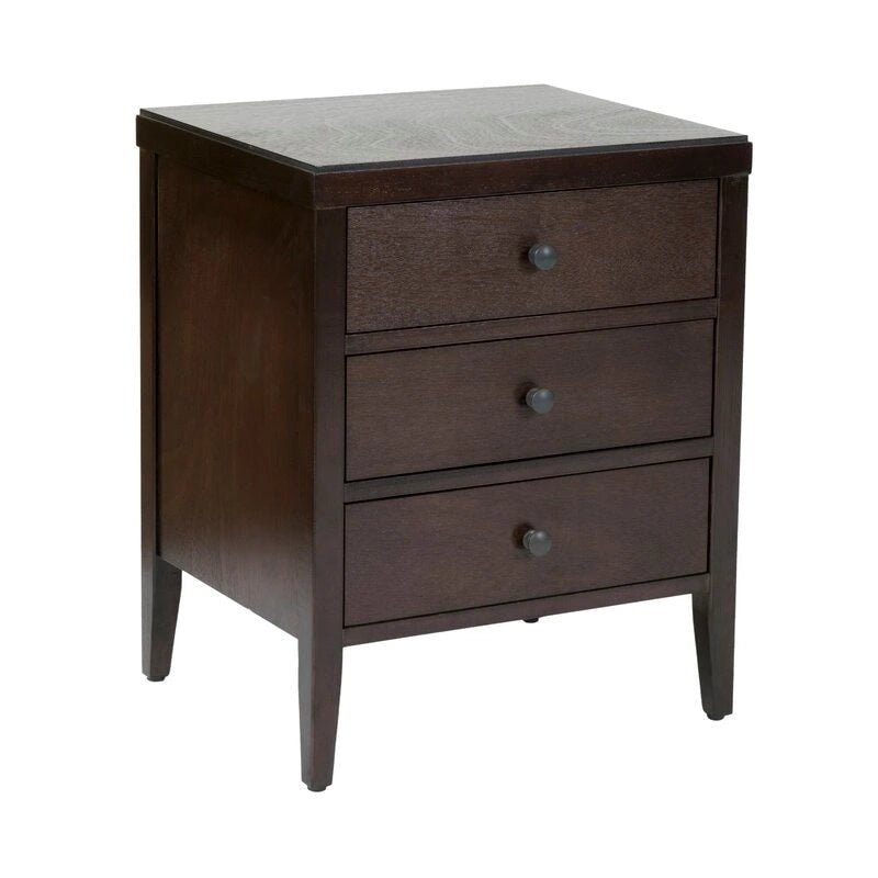 Table de chevet de rangement en bois peint avec tiroirs de East at Main