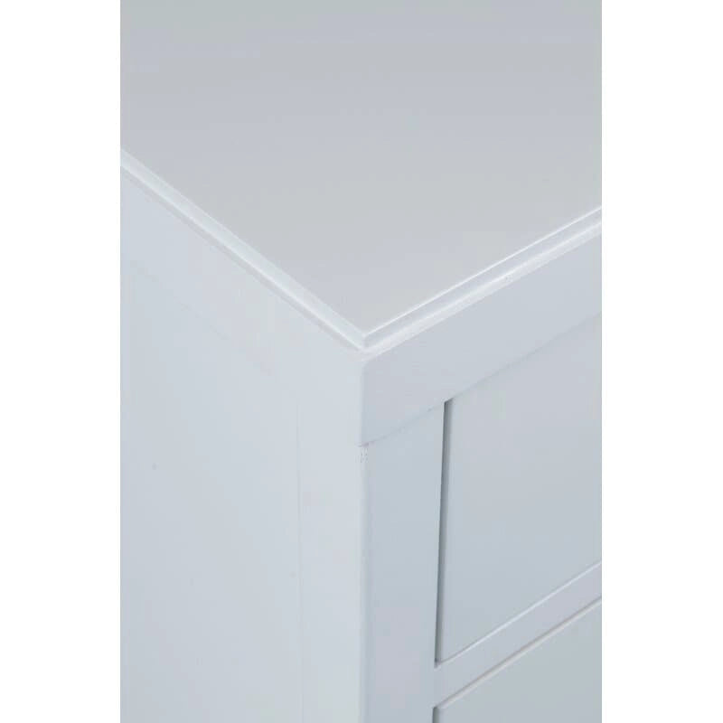 Table de chevet de rangement en bois peint avec tiroirs de East at Main