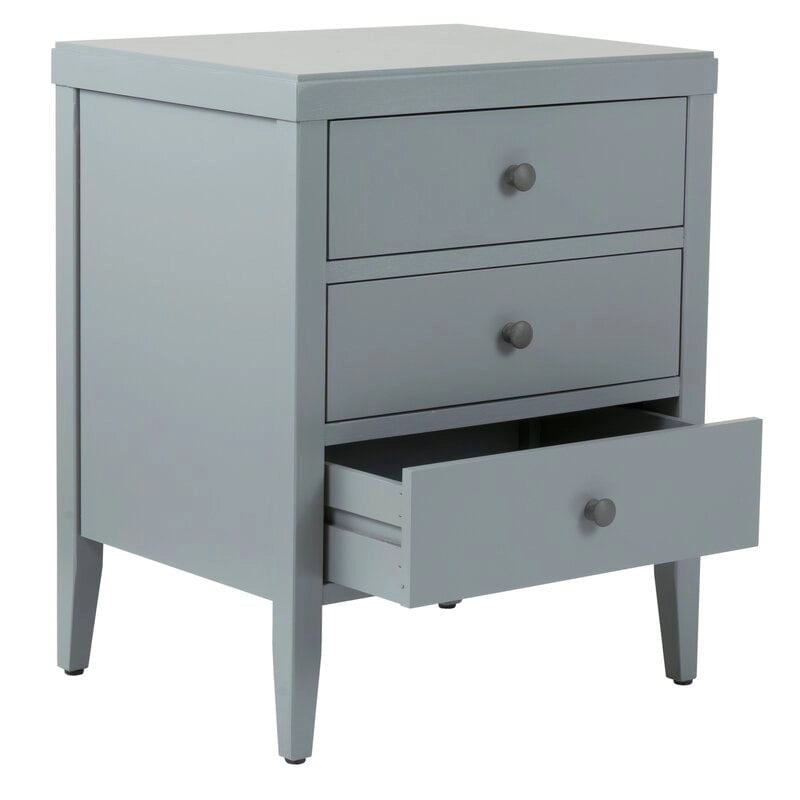 Table de chevet de rangement en bois peint avec tiroirs de East at Main