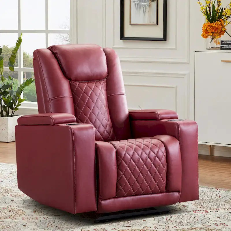 Fauteuil inclinable de cinéma électrique avec ports USB et porte-gobelets