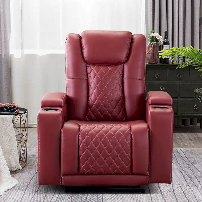 Fauteuil inclinable de cinéma électrique avec ports USB et porte-gobelets