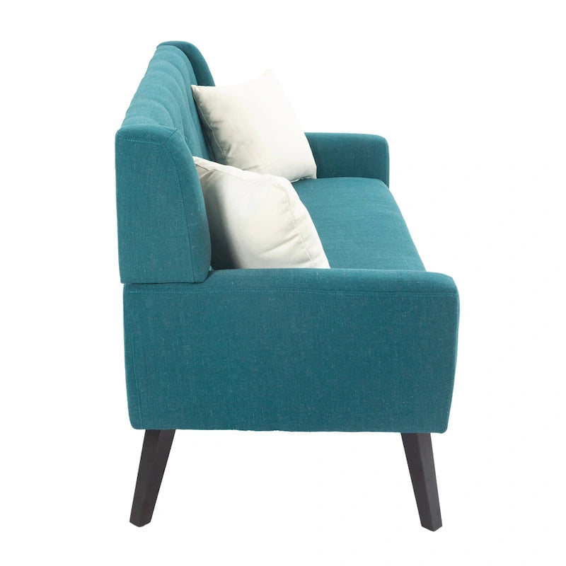 Ensemble de fauteuil et causeuse en lin capitonnés 3 pièces