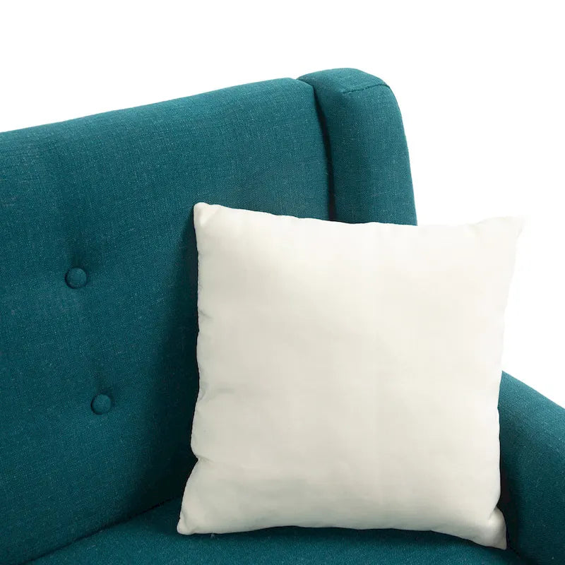 Ensemble de fauteuil et causeuse en lin capitonnés 3 pièces