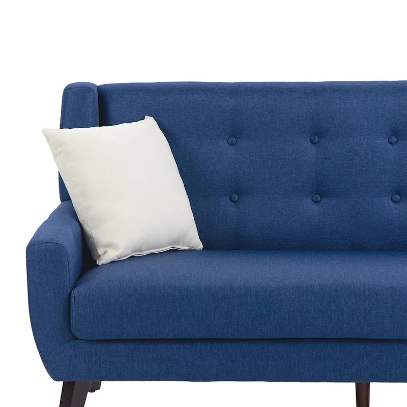 Ensemble de fauteuil et causeuse en lin capitonnés 3 pièces