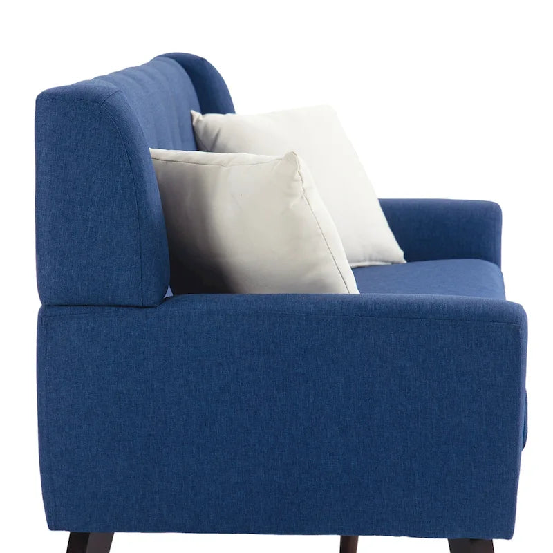 Ensemble de fauteuil et causeuse en lin capitonnés 3 pièces